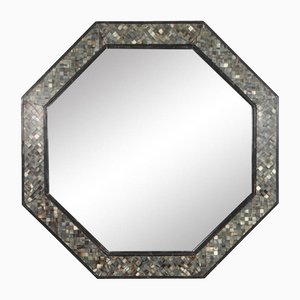 Espejo octogonal con mosaico de celuloide