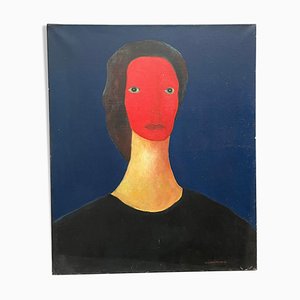 Mona, 1980er, Öl auf Leinwand