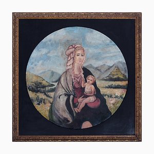 Natividad, óleo sobre lienzo, enmarcado