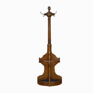 Victorian Oak Coat Stand