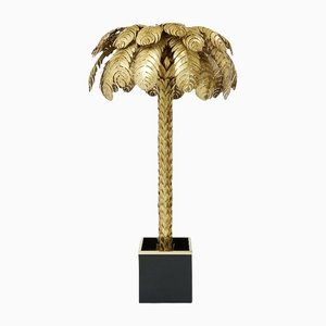 Brass Palm Tree Floor Lamp by Christian Techoueyres for Maison Jansen, 1970s