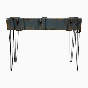 Industrial Wooden Console Table