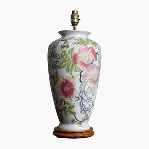 Early 20th Century Chinese Floral Table Lamp Base