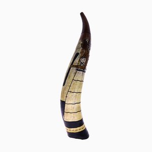 African Tribal Art Horn