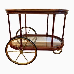 English Wooden Frame Bar Cart