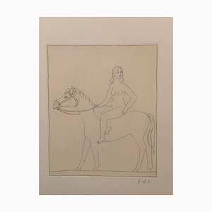 Francois-Xavier Lalanne, Woman and Horse, 2002, Etching on Paper