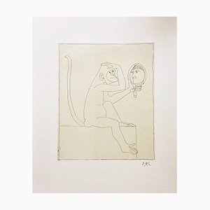 Francois-Xavier Lalanne, The Monkey with the Mirror, 2002, Etching on Paper