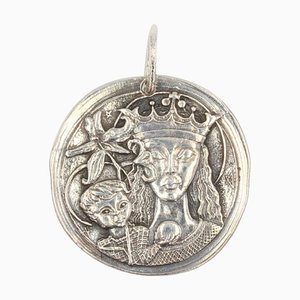 French Modern Silver Lady of the Lilies Medal