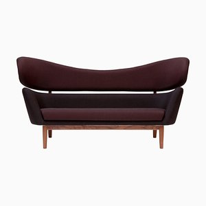 Baker Sofa in Wood and Fabric by Finn Juhl
