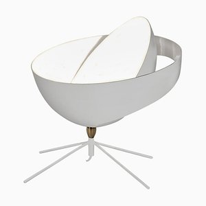 Lampada da tavolo Saturn Mid-Century moderna bianca di Serge Mouille