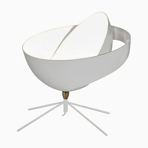 Lámpara de mesa Saturn Mid-Century moderna en blanco de Serge Mouille