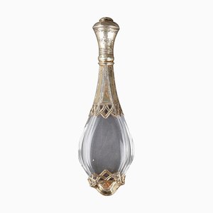Mid-19th Century Silver Mounted Glass Scent Bottle
