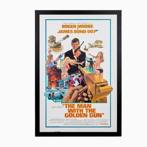Affiche James Bond Man With the Golden Gun, États-Unis, 1974