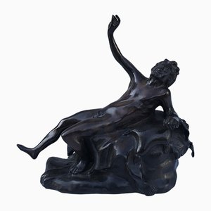Bronze Satiro a riposo Skulptur