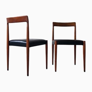Rosewood Chairs from Lübke, 1960s, Set of 2