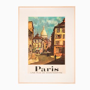 Poster di viaggio Paris - Une Rue de Montmartre