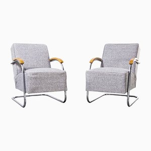 FN21 Armchairs by Mart Stam for Mucke Melder, 1930s, Set of 2