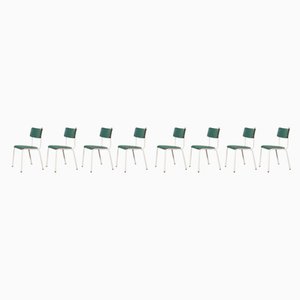 Green Stacking Dining Chairs from Thonet, 1970s, Set of 8