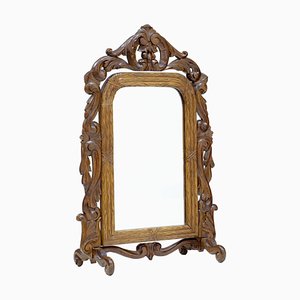 Late 19th Century Rococo Revival Carved Oak Vanity Mirror
