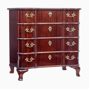 Mid 20th Century Shaped Mahogany Chest of Drawers