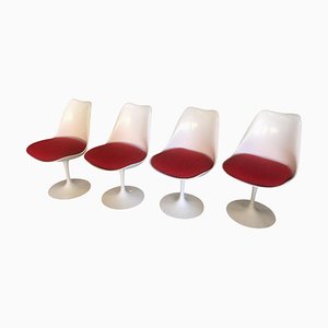 Drehbare Tulip Stühle von Eero Saarinen für Knoll, 4er Set