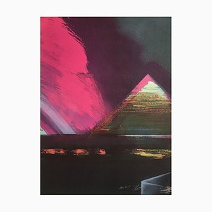 Claude Hastaire, La Pyramide, 1990, Litografia su Arches Paper