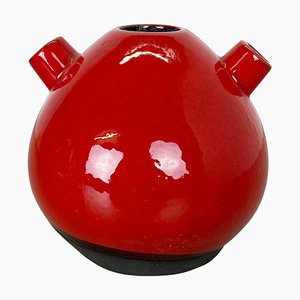 Vase d'Atelier en Céramique Rouge de Marei Ceramics, Allemagne, 1970s