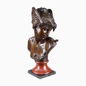 Psyche Bust in Patinated Bronze from Boyer and Rolland