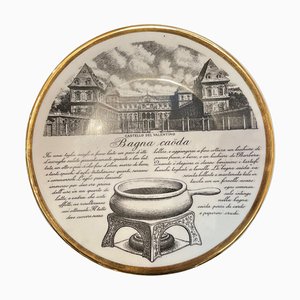 Ceremic Recipe Plate by Fornasetti
