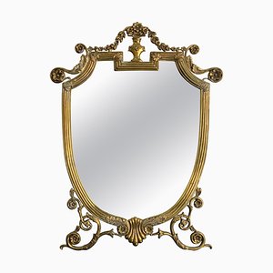 Brass Make-Up Mirror by Paolo Buffa