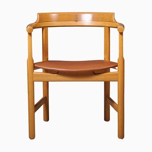 Oak Pp52 Chair by Hans J. Wegner