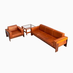 Bastian Sofa, Raemuuleuil & Side Table by Tobia & Afra Scarpa for Knoll, 1960s, Set of 3