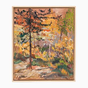 Bosque en otoño, 1935, óleo sobre lienzo, enmarcado