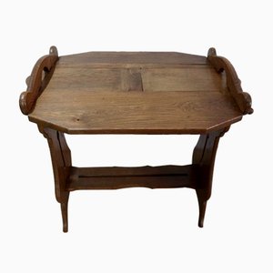 Small Solid Oak System Table, 1920
