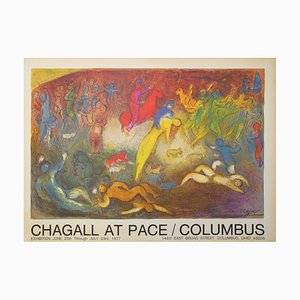 Affiche d'Après Marc Chagall, Chagall chez Pace/Columbus
