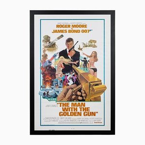 Affiche James Bond Man with the Golden Gun, États-Unis, 1974