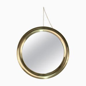 Mid-Century Italian Brass Narciso Mirror by Sergio Mazza for Artemide, 1960s