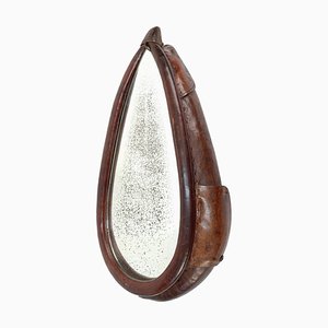 20th Century Swiss Leather Horse Collar Wall Mirror from K. Petermann, 1917