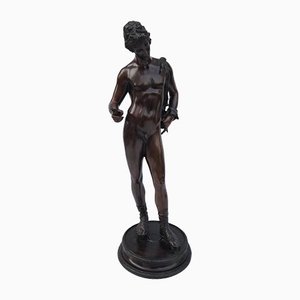 Escultura Narcissus, siglo XX, bronce