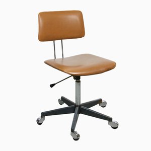 Mid-Century Brown Office Swivel Chair from Stol