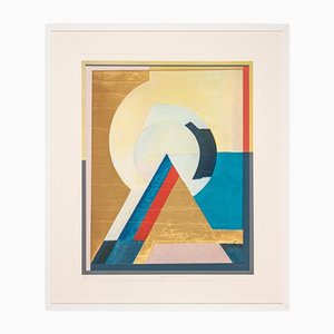 Otto Herbert Hajek, Pyramid, 1992, Color Offset Print on Thick Paper, Framed