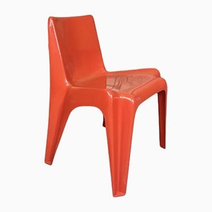 German Stackable Fiberglass Ba 1171 Side Chair by Helmut Bätzner for Bofinger, 1960s