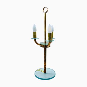 Brass Table Lamp in the style of Pietro Chiesa, Italy, 1950s