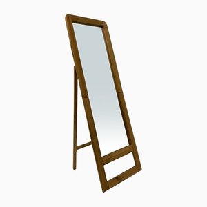 Solid Pine Wood Mirror, 1970s