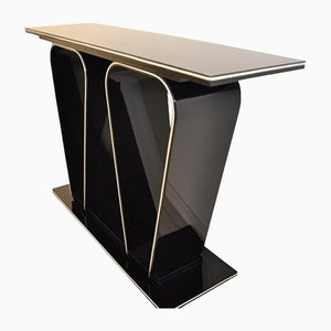 Art Deco Black Console Table