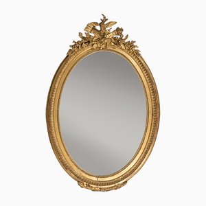 Antique French Oval Mirror