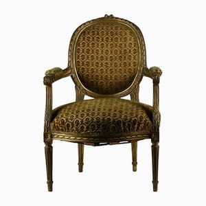 Napoleon III Style Wooden Armchair, Italy, 1900s