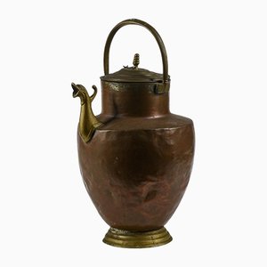 Amphora Copper Jug ​​with Brass Spout, Italy, 1800