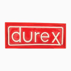 Insegna pubblicitaria Durex al neon grande