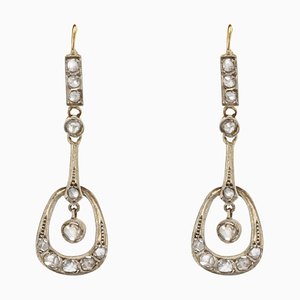 Französische Jugendstil Ohrringe mit Diamanten, 1900er